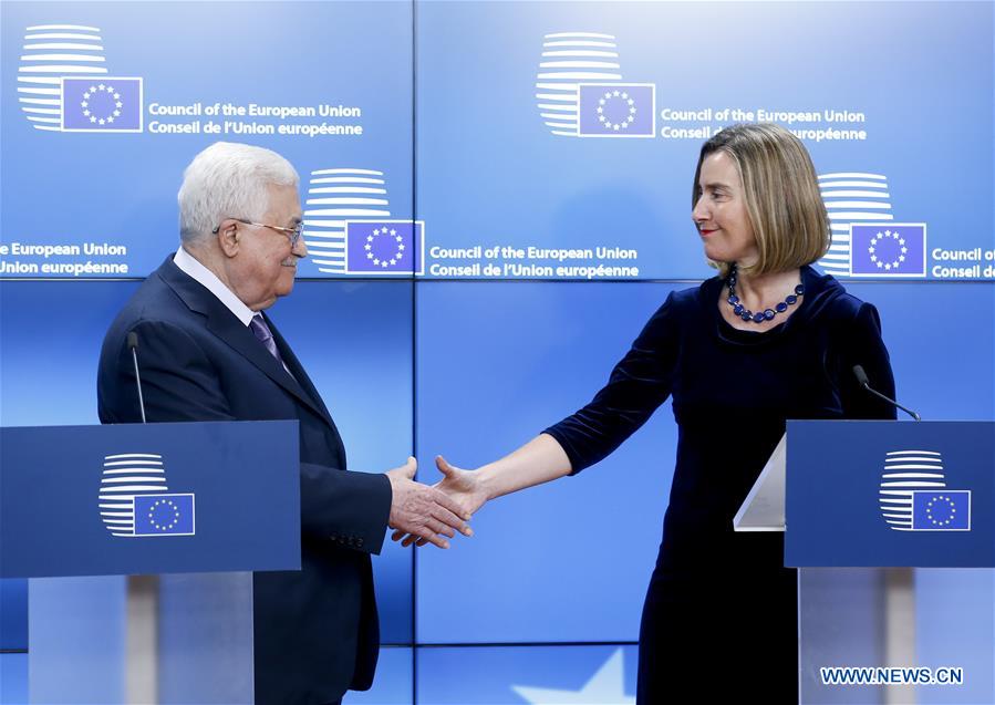 BELGIUM-BRUSSELS-EU-PALESTINE-ABBAS-VISIT