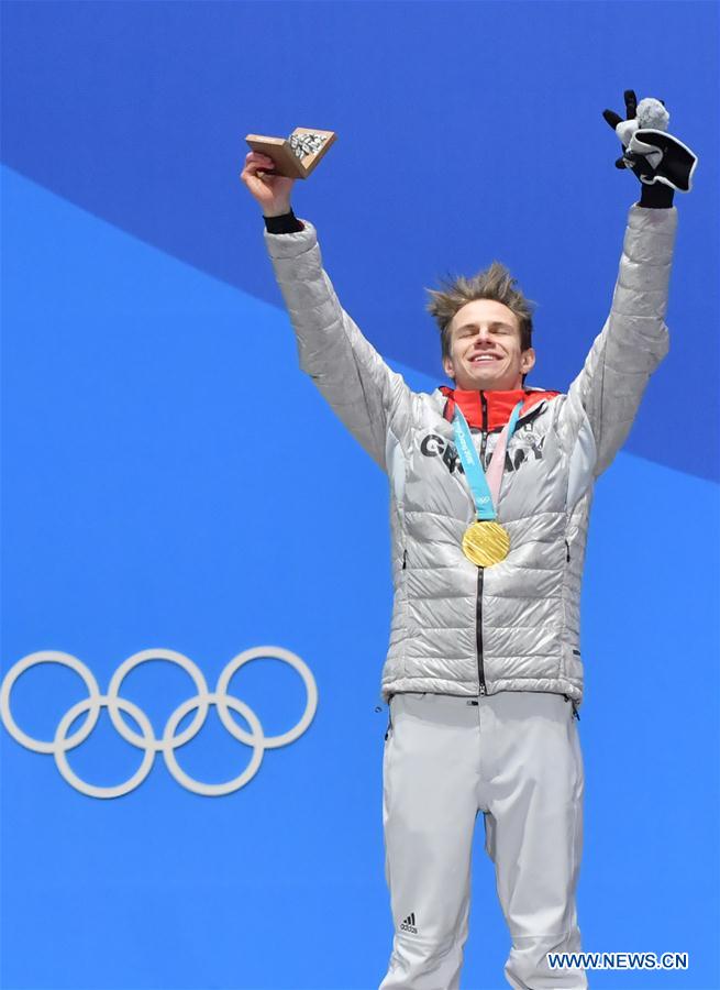 (SP)OLY-SOUTH KOREA-PYEONGCHANG-SKI JUMPING-MEN'S NORMAL HILL INDIVIDUAL-MEDAL CEREMONY