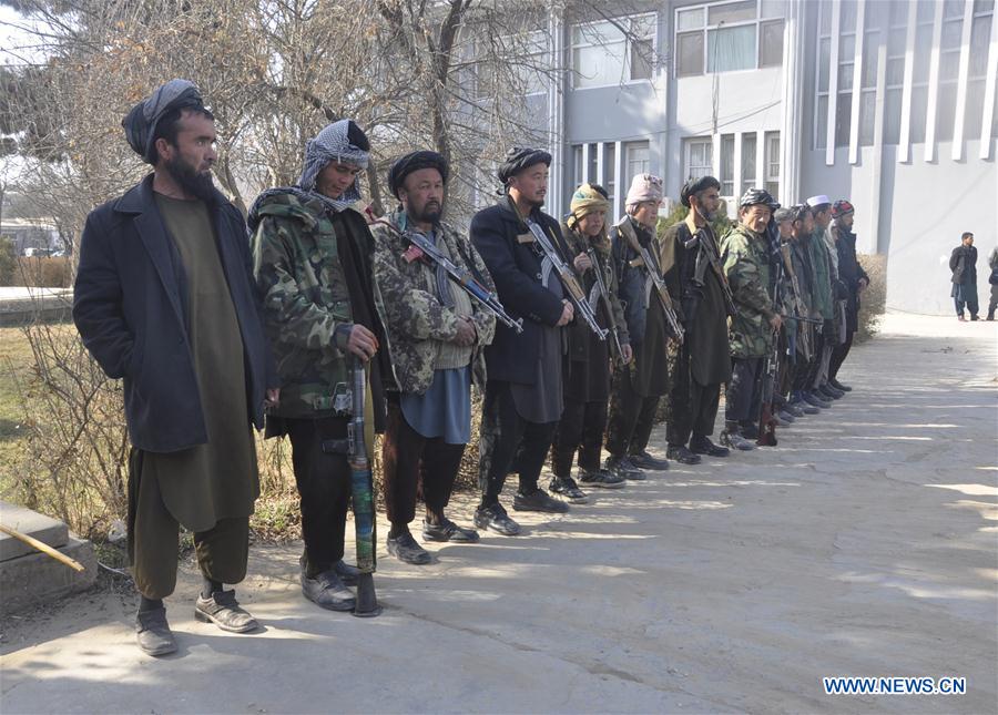 AFGHANISTAN-SHIBERGHAN-SURRENDER CEREMONY-ANTI-GOVERNMENT MILITANTS