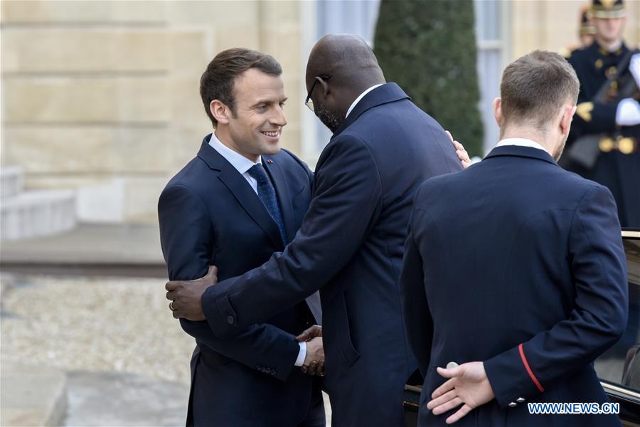 FRANCE-PARIS-LIBERIAN PRESIDENT-VISIT