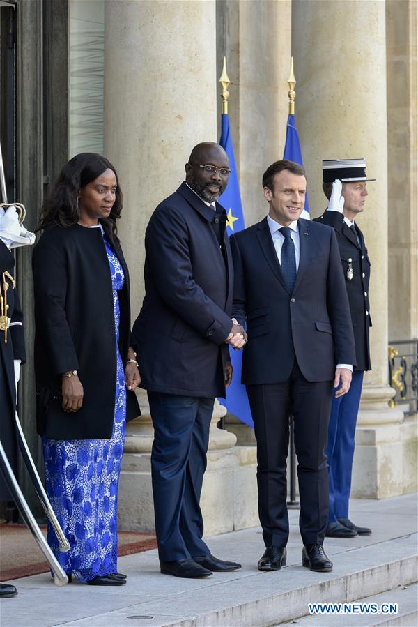 FRANCE-PARIS-LIBERIAN PRESIDENT-VISIT