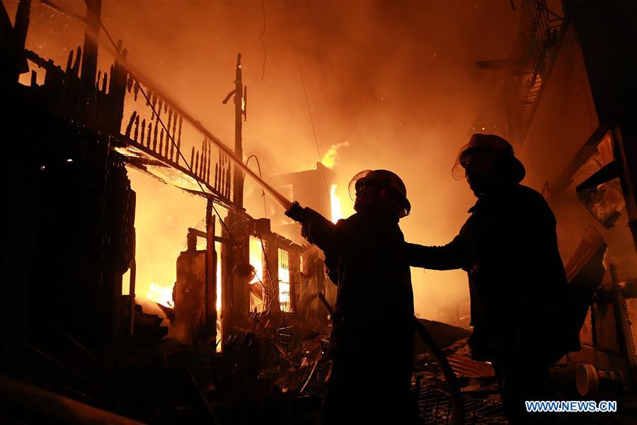 PHILIPPINES-QUEZON CITY-SLUM-FIRE