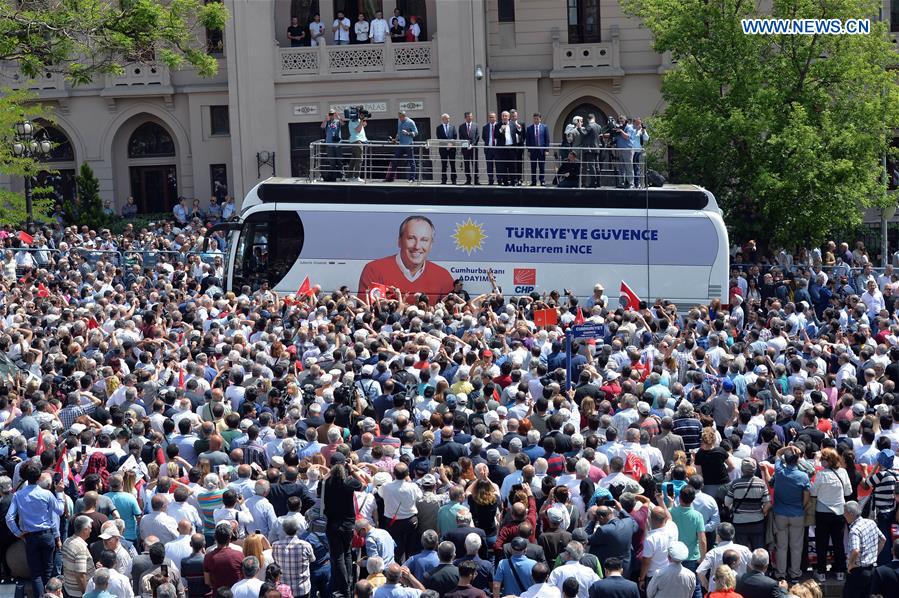 TURKEY-ANKARA-ELECTION-CANDIDATE-MUHARREM INCE-RALLY