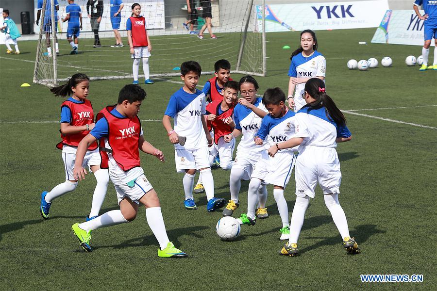 (SP)PHILIPPINES-TAGUIG CITY-REAL MADRID FOOTBALL CLINIC