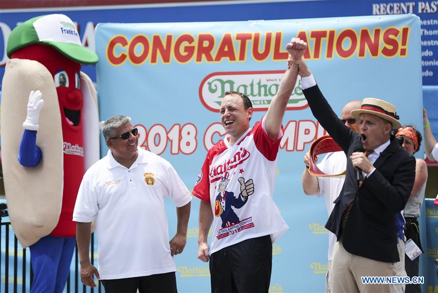 U.S.-NEW YORK-HOT DOG EATING CONTEST