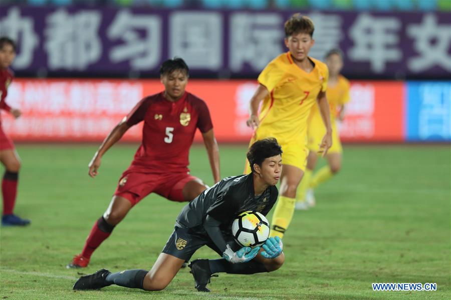 (SP)CHINA-DUYUN-FOOTBALL-INTERNATIONAL WOMEN'S YOUTH