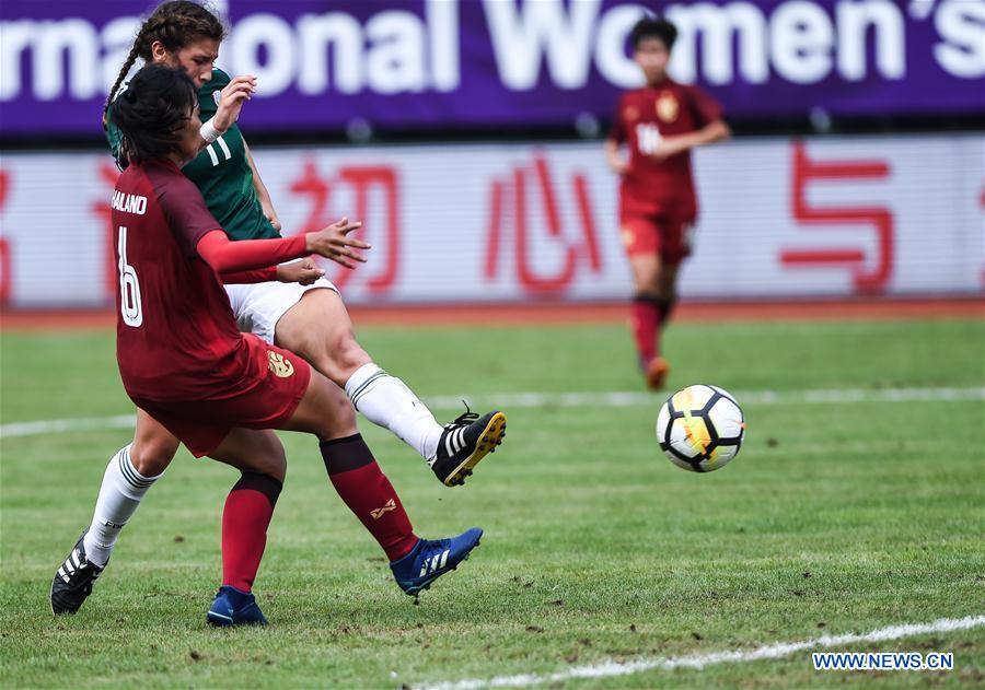 (SP)CHINA-DUYUN-FOOTBALL-INTERNATIONAL WOMEN'S YOUTH (CN)