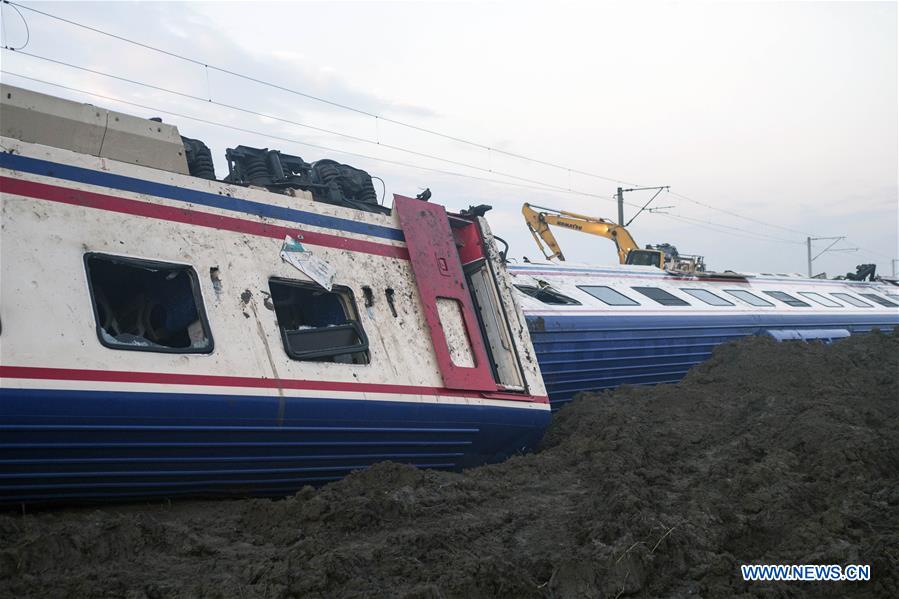 TURKEY-TEKIRDAG-TRAIN-DERAILMENT