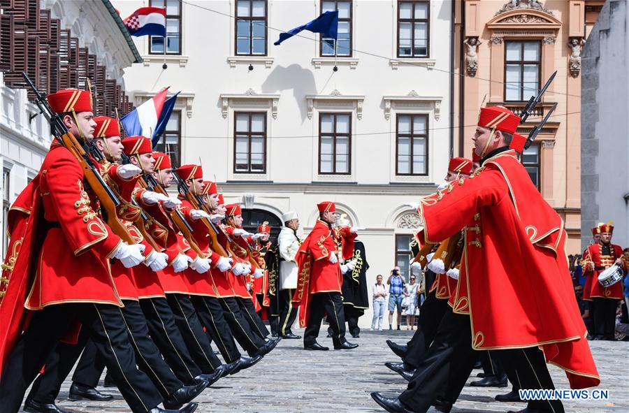 CROATIA-ZAGREB-GUARD OF HONOR