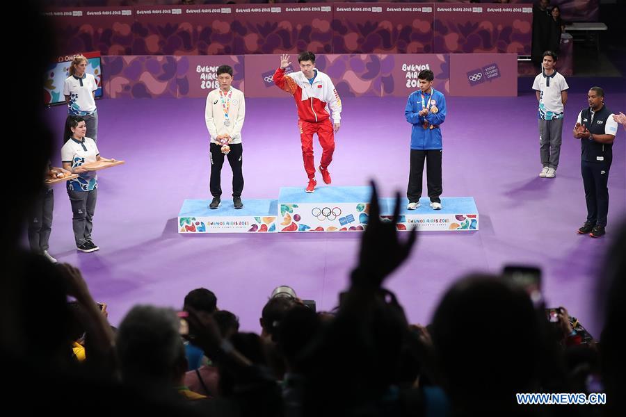 (SP)ARGENTINA-BUENOS AIRES-SUMMER YOUTH OLYMPIC GAMES-TABEL TENNIS