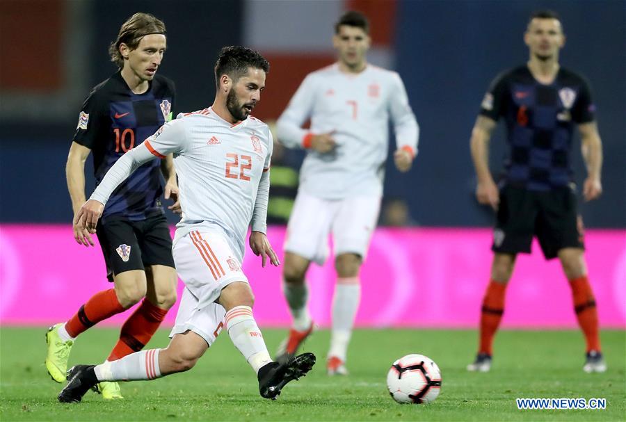 (SP)CROATIA-ZAGREB-FOOTBALL-UEFA NATIONS LEAGUE-CRO VS ESP