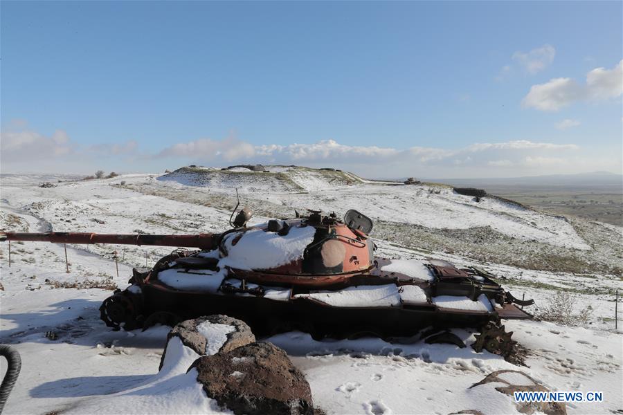 MIDEAST-GOLAN HEIGHTS-SNOW