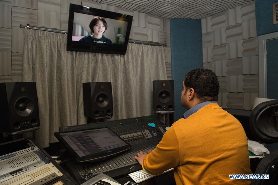 EGYPT-CAIRO-CHINESE CULTURE-DUBBING STUDIOS