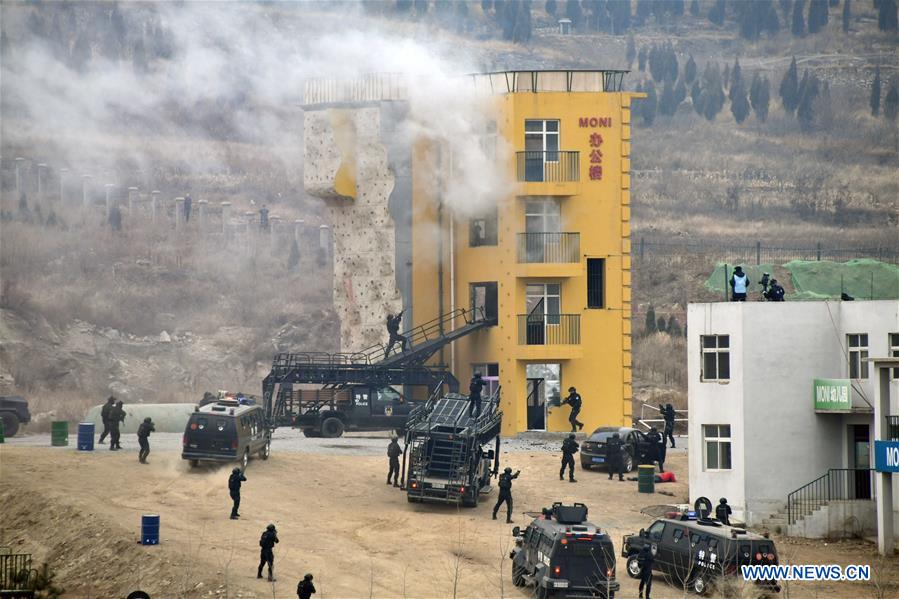 CHINA-SHANDONG-JINAN-POLICE DRILL (CN)