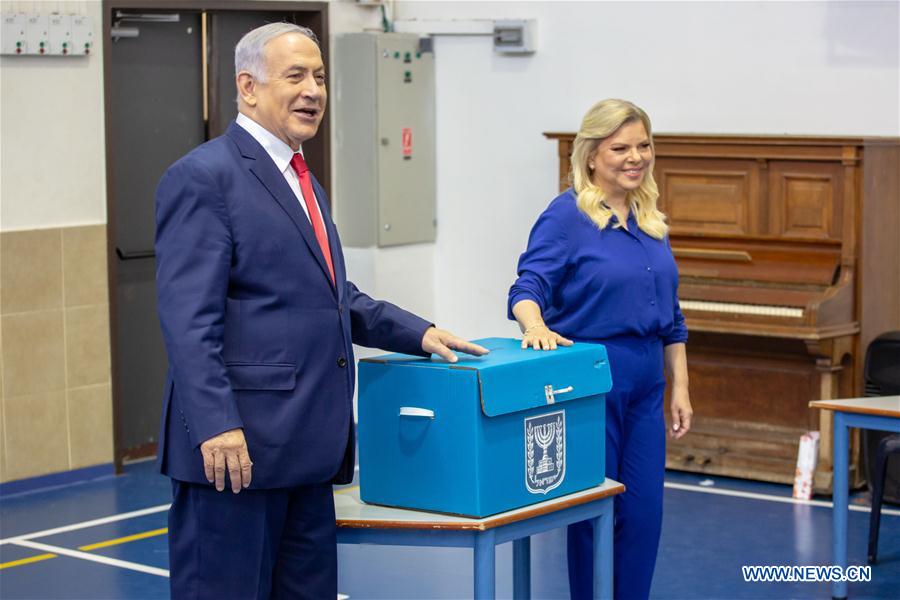 MIDEAST-JERUSALEM-ELECTION-ISRAELI PM-VOTE