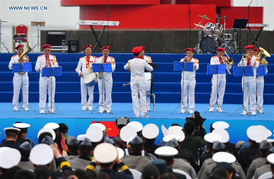 CHINA-SHANDONG-QINGDAO-MILITARY MUSIC DISPLAY (CN)