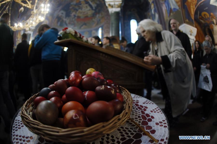 SERBIA-BELGRADE-EASTER MASS