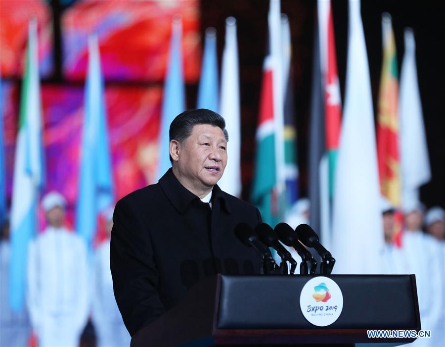 CHINA-BEIJING-XI JINPING-HORTICULTURAL EXPO-OPENING (CN)