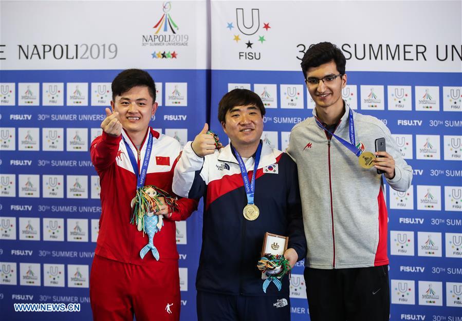 (SP)ITALY-NAPLES-SUMMER UNIVERSIADE 2019-SHOOTING-10M AIR PISTOL MEN