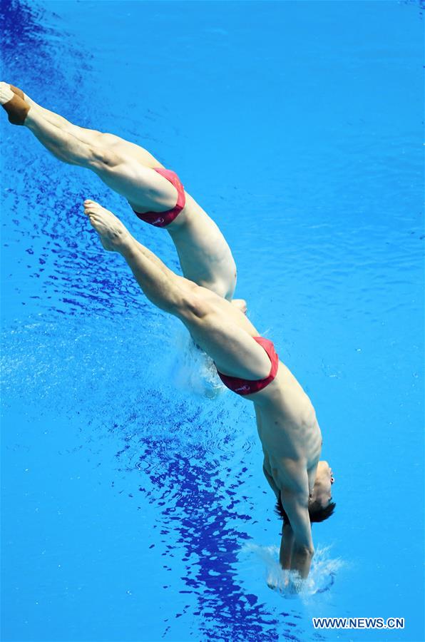 (SP)SOUTH KOREA-GWANGJU-FINA WORLD CHAMPIONSHIPS-DIVING-MEN'S 3M SPRINGBOARD SYNCHRONISED