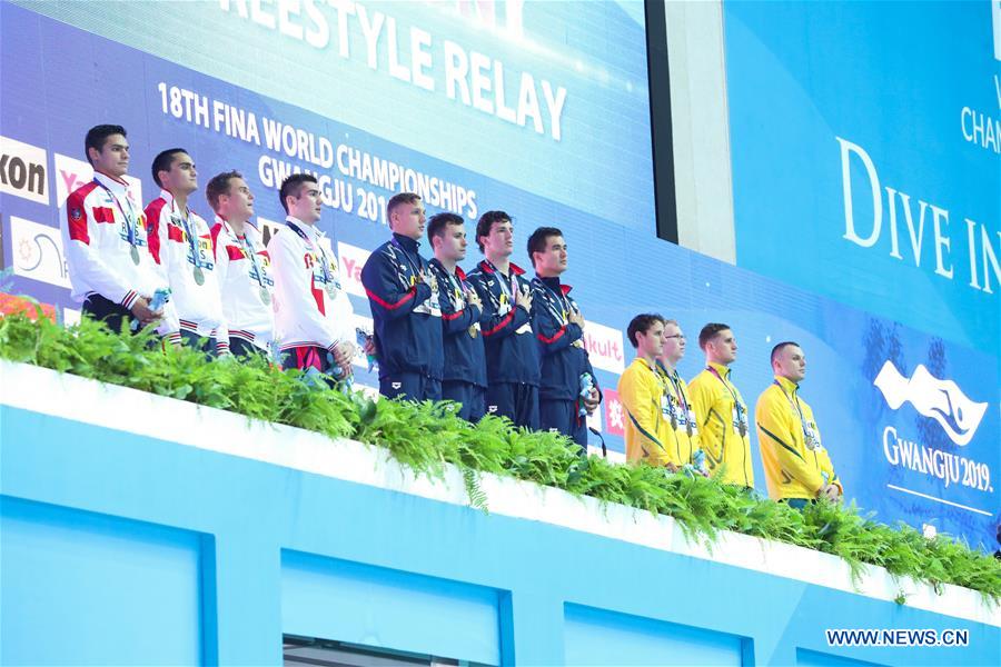 (SP)SOUTH KOREA-GWANGJU-FINA WORLD CHAMPIONSHIPS-SWIMMING-DAY 1