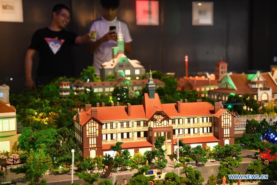 CHINA-SHANDONG-QINGDAO-ANCIENT BUILDINGS-MINI-MODELS-EXHIBITION (CN)