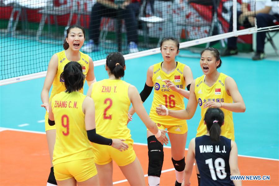 (SP)JAPAN-OSAKA-VOLLEYBALL-WOMEN'S WORLD CUP-CHN VS SRB