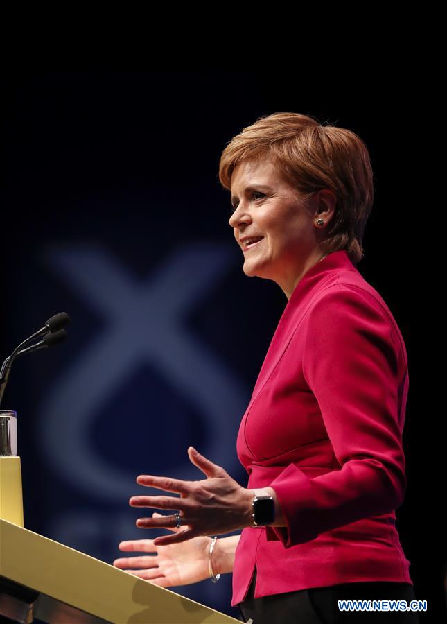 (PORTRAITS) BRITAIN-ABERDEEN-SNP-ANNUAL CONFERENCE 2019-NICOLA STURGEON