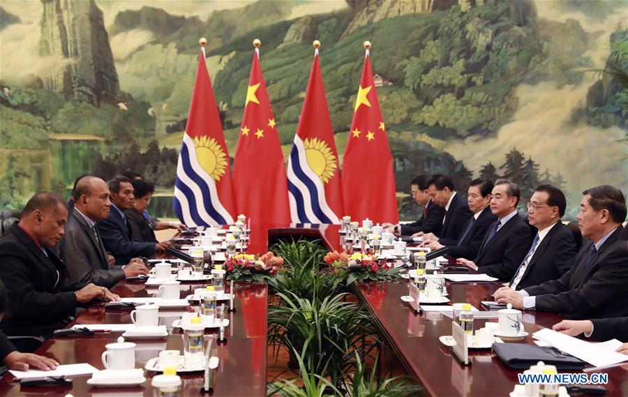 CHINA-BEIJING-LI KEQIANG-KIRIBATI-PRESIDENT-MEETING (CN)