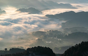 In pics: fog-shrouded village in SW China's Chongqing