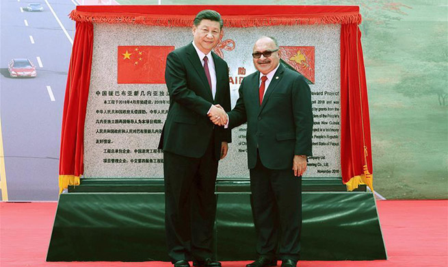 Xi, O'Neill witness hand-over of China-assisted Independence Boulevard to PNG