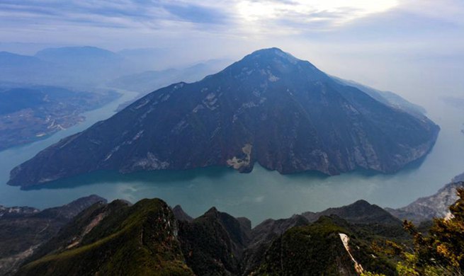 Scenery of Qutang Gorge, one of Three Gorges on Yangtze River