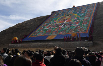 Labrang Monastery holds annual display of Buddha thangka