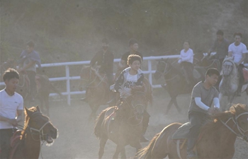 Riders take equestrian training in Chengde, N China's Hebei