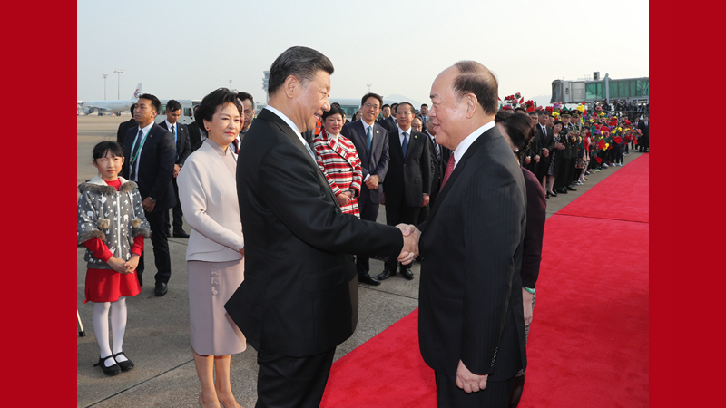 习近平离开澳门返回北京